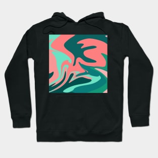 Minimalistic pattern symbiosis colours Hoodie